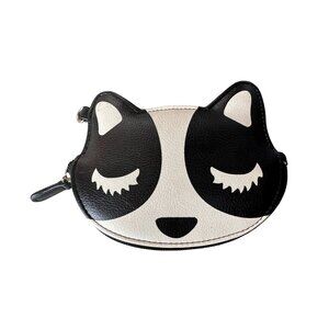 LUV BETSEY By Betsey Johnson Black and White Cat Purse/Wristlet